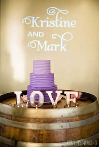 Wedding Cake Monogram Light || FREE shipping nationwide with Rent My Wedding.  Easy DIY setup for all rentals.