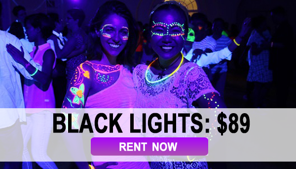 Black Light strip kits for UV Glow Party - Black light LED glow