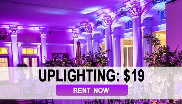 Battery & wireless led uplight wedding decorations effect light